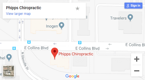 Map of Richardson TX Chiropractors